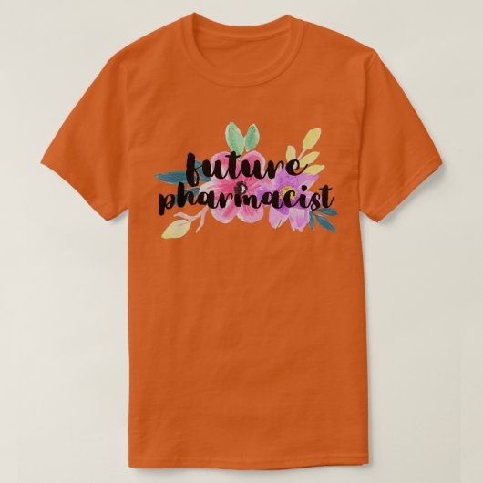 Floral Future Pharmacist T-shirt (Design voorkant)