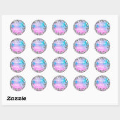 Floral Galaxy Healing Balm Ronde Sticker (Vel)