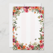 Floral Galentine's Valentijns Feestdagenkaart (Achterkant)