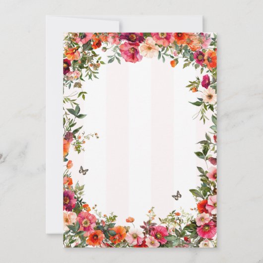 Floral Galentine's Valentijns Feestdagenkaart (Achterkant)