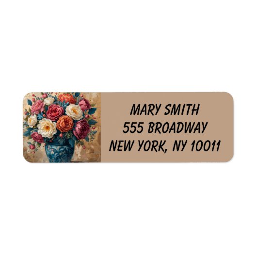 Floral Galore - Return Address Labels (Voorkant)
