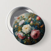 Floral Galore Ronde Button 7,6 Cm (Voorkant /achterkant)