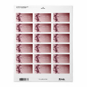  Floral Garden Adreslabel Etiket (Full Sheet)