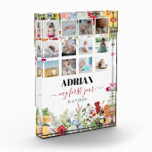 Floral Garden Baby eerste jaar Foto collage (Links)