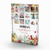 Floral Garden Baby eerste jaar Foto collage (Rechts)