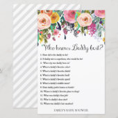 Floral Garden Baby shower Game PRINED (Voorkant / Achterkant)
