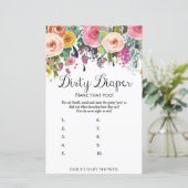Floral Garden Baby shower Game PRINED (Staand voorkant)