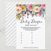 Floral Garden Baby shower Game PRINED (Voorkant / Achterkant)