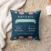 Floral Garden Baby Stats Baby Pillow Kussen (Deken)