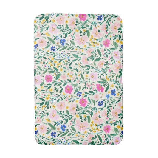 Floral Garden Badmat (Voorkant Verticaal)