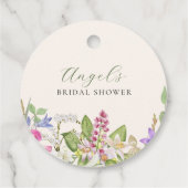 Floral garden bedankjes labels (Achterkant)