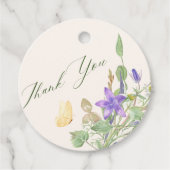 Floral garden bedankjes labels (Voorkant)