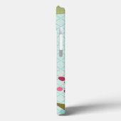 Floral Garden, blauwe achtergrond Case-Mate iPhone Case (Achterkant / Links)