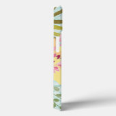 Floral Garden, blauwe achtergrond Case-Mate iPhone Case (Achterkant / Rechts)