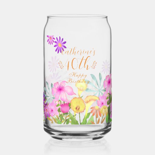 Floral Garden Blikvorm Glas (Links)