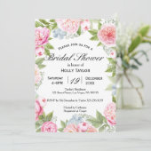 Floral Garden Bridal Shower Kaart (Staand voorkant)