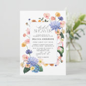 Floral Garden Bridal Shower Kaart (Staand voorkant)