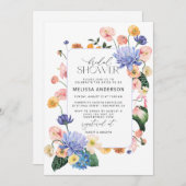 Floral Garden Bridal Shower Kaart (Voorkant / Achterkant)