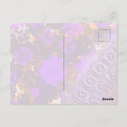 Floral Garden Briefkaart (Achterkant)