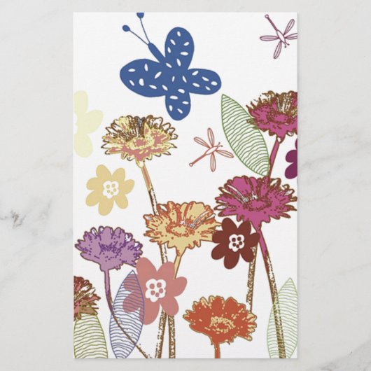 Floral Garden Briefpapier (Voorkant)