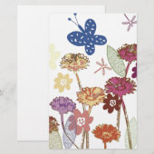 Floral Garden Briefpapier (Voorkant / Achterkant)