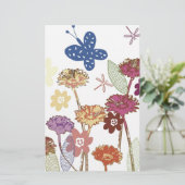 Floral Garden Briefpapier (Staand voorkant)
