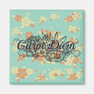 Floral Garden Carpe Diem Magneet