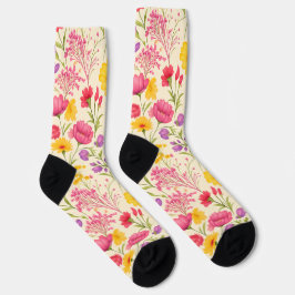 Floral Garden Crew Socks Sokken