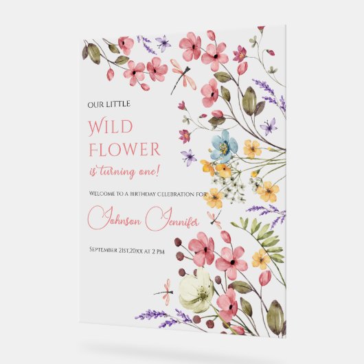 Floral Garden Decor with Butterflies (Hoek)