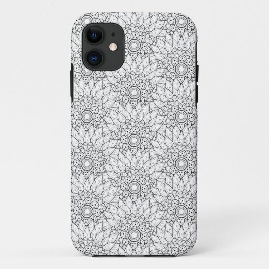 Floral Garden Doodle Case-Mate iPhone Case (Achterkant)