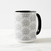 Floral Garden Doodle Mok (Voorkant rechts)