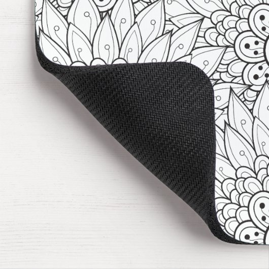 Floral Garden Doodle Muismat (Hoek)