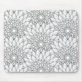 Floral Garden Doodle Muismat (Voorkant)