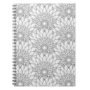 Floral Garden Doodle Notitieboek