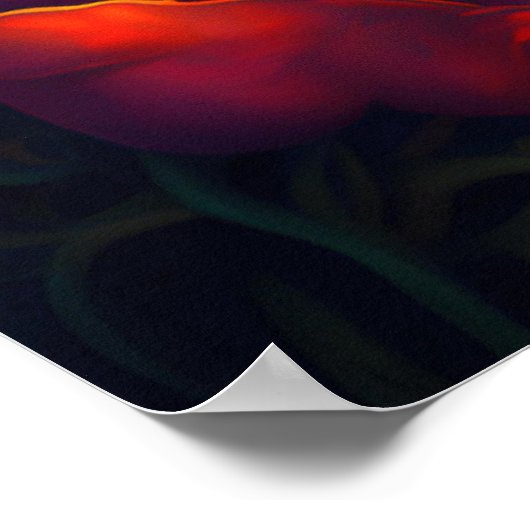 Floral Garden Dragon Poster (Hoek)