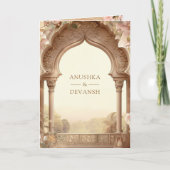 Floral Garden Elephants Indian Palace Wedding (Voorkant)