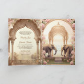 Floral Garden Elephants Indian Palace Wedding (Binnen)