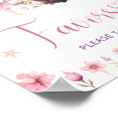 Floral Garden Fairy Favors Neem een Poster (Hoek)
