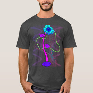 Floral Garden Flower Blossom Retro 90s Vaporwave S T-shirt
