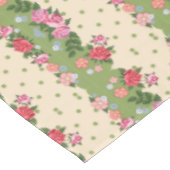  Floral Garden Flower Petals Green Pink Tafelkleed (Gekanteld)
