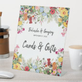 Floral Garden Flowers Wedding Cards & Gifts Reclamebord Met Voetstuk (Insitu)