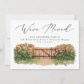 Floral Garden Gate Moving Aankondiging (Voorkant)