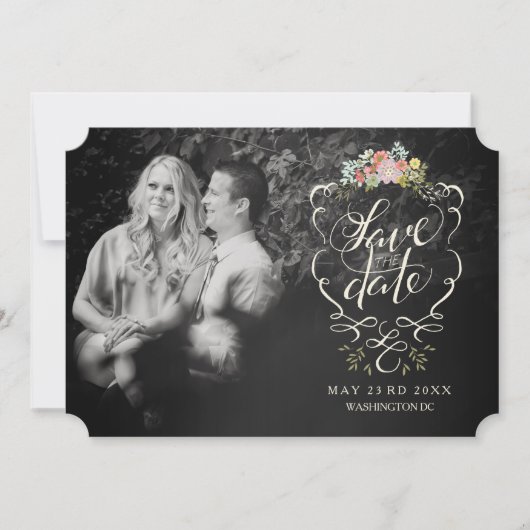 Floral Garden Hand die sparen de Kaarten van de Da (Voorkant)