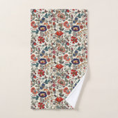 Floral Garden in Reds en Dark Blues Bad Handdoek (Handdoek)