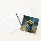 Floral Garden Jug Goethe Quote Blue Journal Notitieboek (Binnen)