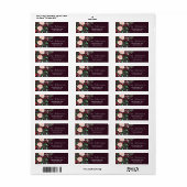 Floral Garden | Kerstfeestdag | ADRESETIKETTEN Etiket (Full Sheet)