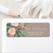 Floral Garden | Kerstfeestdag | beige Etiket (Insitu)