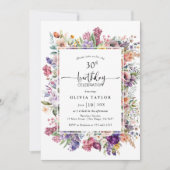 Floral Garden Lijst Modern Kaart (Voorkant)