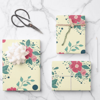  Floral Garden Matte Wrapping Paper