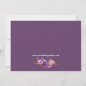 Floral Garden Paars Violet Lavender Save the Date (Achterkant)
